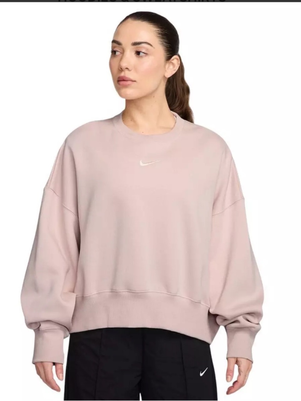 Nike Sportswear Phoenix Crewneck Sweatshirt with Center Swoosh Logo